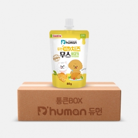 듀먼 강아지간식 BOX 냠냠치즈무스 닭고기 80g 60팩 [박스]